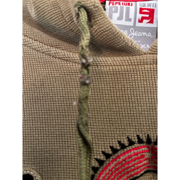 Pepe Jeans Men’s Vintage Embroidered Logo Baggy Y2K Skater Pullover 4X - Picture 10 of 10